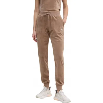 Dámské oblečení GUESS Hnědé dámské velurové kalhoty Couture XS
