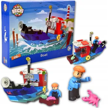 ostatní stavebnice Stavebnice Kid's Bricks Loď 118 dílků