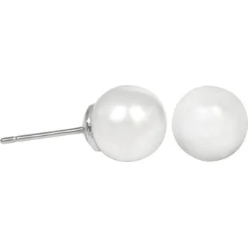 Náušnice Levien Jemné perličkové náušnice Pearl White + 2 měsíce na vrácení zboží