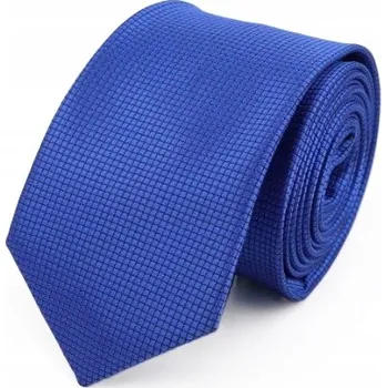 Kravata Pánská kravata MODRÁ chrpa úzká, stylová, elegantní, klasická