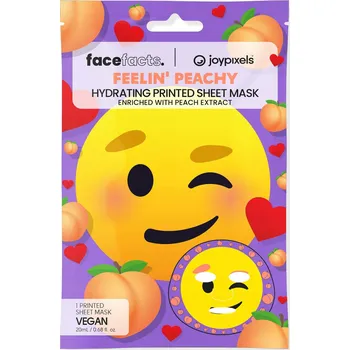 Pleťová maska FACE FACTS Printed Joy Pixels Osvěžující pleťová maska v plátě 20 ml