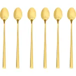 Sada dezertních lžiček Ambition, 6 kusů, zlatá barva, Como