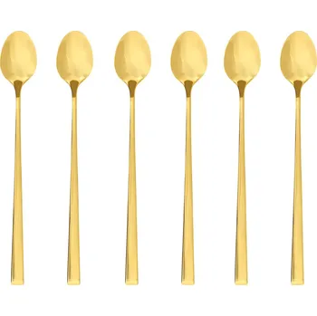 Příbor Sada dezertních lžiček Ambition, 6 kusů, zlatá barva, Como