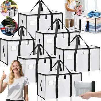 Úložný box 6X ÚLOŽNÝ BOX NA OBLEČENÍ ORGANIZÉR DO SKŘÍNĚ KONTEJNERY 95L