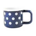 Olymp, Jihočeský plecháček, smaltovaný hrnek 5 cm, 0,1 l, tmavě modrý s bílým lemem 219/13c + PUNTÍK