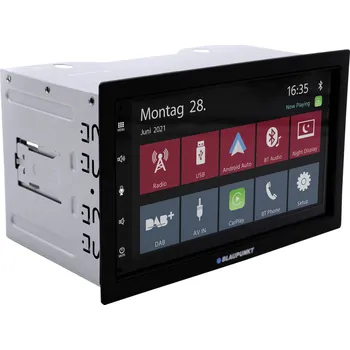 Autorádio Blaupunkt Rotterdam 600 DAB autorádio Apple CarPlay, Android Auto(TM), integrovaná navigace, vč. dálkového ovládání, vč. DAB antény, Bluetooth® handsfree zařízení