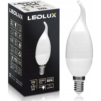 Žárovka LED žárovka E14 SMD 5W 510lm, teplá bílá, svíčka (ekvivalent 50W)