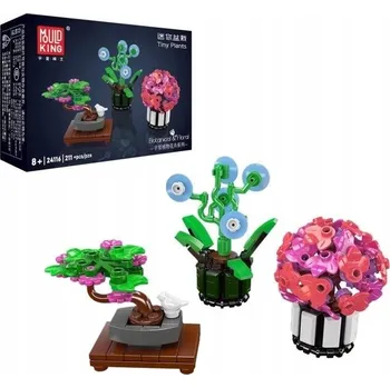 ostatní stavebnice Mould King 24116 Mini květiny v květináči – Hortenzie, Bonsaj sakury, Květ