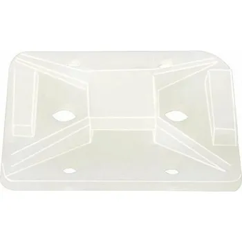 Stahovací páska Upevňovací patice, šroubovatelná MB, TY HellermannTyton TY8G1-N66-NA-C1 transparentní