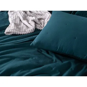 Povlečení POVLEČENÍ NA DEKORAČNÍ POLŠTÁŘ 45x45 ZIP SMARAGD DOTTA