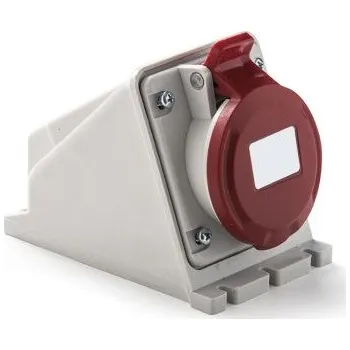 Elektrická zásuvka WALL SOCKET 16A 3P plus G 6H 400V IP44