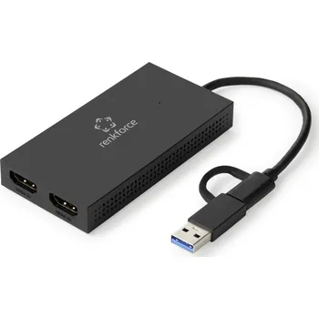Renkforce USB-C® 5 Gb/s Vhodné pro značky (dokovací stanice pro notebook): Apple, Google, Microsoft RF-VDA-301