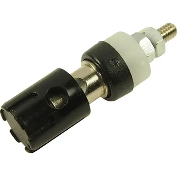 Krokosvorka Cliff CL681561 zdířka pro banánek zásuvka, vestavná vertikální Ø pin: 4 mm černá 1 ks