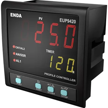 Enda EUP9420-230 PID univerzální regulátor Pt100, J , K, L , T , S , R SSR, relé 8 A (š x v) 96 mm x 96 mm