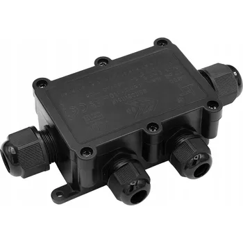 Vodotěsná kabelová spojka IP68 – Čtyřnásobná, voděodolná elektroinstalační krabice