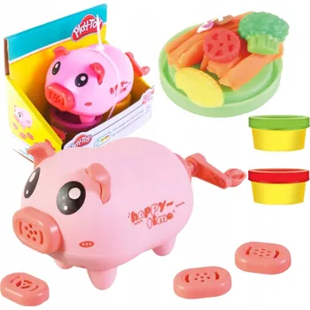 Modelovací hmota MODELÍNA MODELOVACÍ HMOTA TĚSTO, TĚSTOVINY, TVŮRČÍ SADA, STROJ NA PRASATA