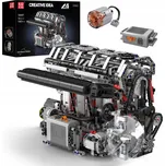 Stavebnice Mould King 10087 Technic řadový čtyřválcový motor L4, napájený z baterie