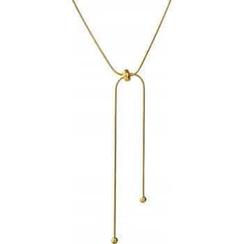 Náhrdelník Zlatý Náhrdelník Jemný Elegantní Nastavitelný Ocel Ocel