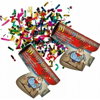 Konfeta VYSTŘELOVACÍ KONFETY V PISTOLI PARTY GUN 4 KS