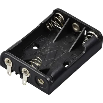 Držák baterie TRU COMPONENTS TC-13220576 bateriový držák 3x AAA pájený konektor (d x š x v) 52 x 37 x 13 mm