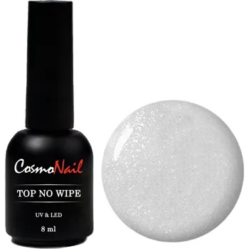Přípravek na nehty COSMONAIL Top Coat Shimmer 003 - Crystal Silver Shine, 8 ml