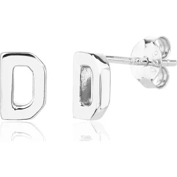 Náušnice Bealio BEALIO 13974 Stříbrné náušnice PÍSMENO D 03-13974-4076