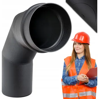 Kouřovod Pevné koleno s revizním otvorem KSr100/90-CZ1,2P (ML) pro pelety