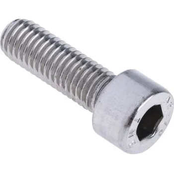Šroub Šroub s vnitřním šestihranem, Nerezová ocel, M8, délka: 25mm, Prostý 1.25mm
