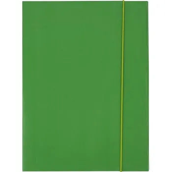 Kartonová složka s gumou A4 D.RECT 300g ZELENÁ
