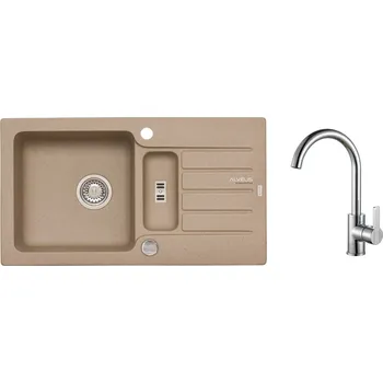 Granitový dřez Alveus SET ALVEUS NIAGARA 70- 55+ BATERIE TONIA CHR SETA558
