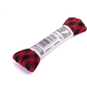 Tkaničky do bot Tkaničky ploché Tobby 0802-86 red-black Velikost: 90 cm