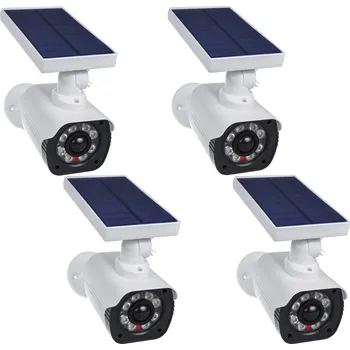 Atrapa kamery Solární atrapa kamery, blikající dioda, pohybový senzor, LED osvětlení, samolepka zdarma, SOL1800S, 4 kusy