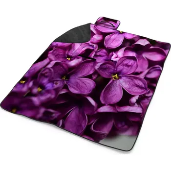 deka Sablio Plážová deka Fialové květy: 200x140 cm