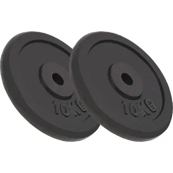 Fitness Kotouče na činky 2 ks 2x 10 kg litina - 8718475586753