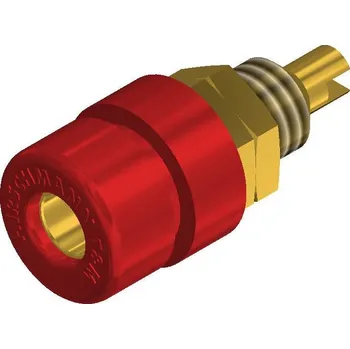 Krokosvorka Hirschmann Test a Measurement BIL 30 Au rt zdířka pro banánek zásuvka, vestavná vertikální Ø pin: 4 mm červená 1 ks