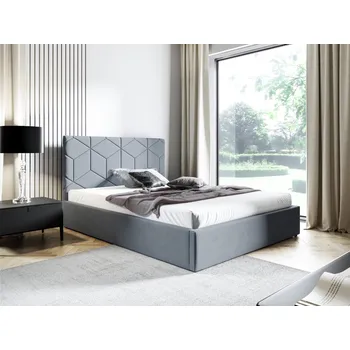 Postel Eka Čalouněná postel BOX 120x200 cm Barva látky Trinity: (2326) Hořčicová, Úložný prostor: Bez úložného prostoru