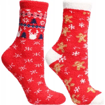 Dámské ponožky Dámské vánoční Ponožky Ponožky z ABS materiálu, Dárek - 2 ks MORAJ 36-40