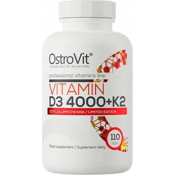 Tablety OstroVit Vitamin D3 + K2 bez příchuti