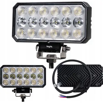 Pracovní světlo Pracovní LED lampa LAYTZ obdélníková 66LED 5800lm rozptýlené a soustředěné světlo HALOGEN 2