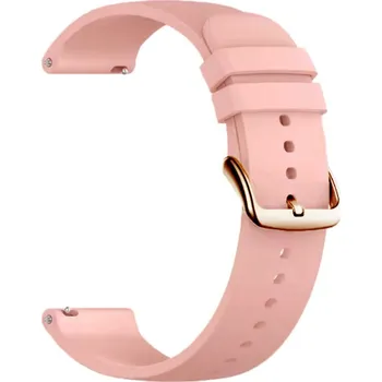 Ostatní příslušenství k chytrým hodinkám Madvell Silikonový řemínek růžová s hranatou sponou 20mm