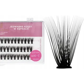 Umělé řasy 40D SUPERSOFT | Trsy řas - ManyLashes C 12 mm