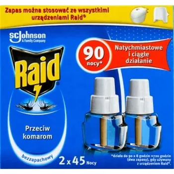 Přípravek proti hmyzu Raid náhradní náplň do elektrického odpařovače proti komárům, 45 nocí (2x27ml)