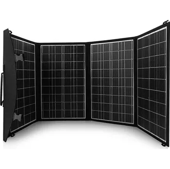 Univerzální solární nabíječka Solární panel, nabíječka, 60 W, 2 porty USB, černo-oranžový, A06