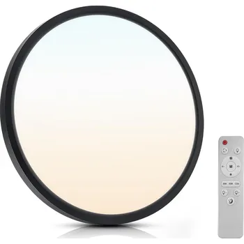LED Stropní Stropní svítidlo stmívatelné 24W, stropní svítidlo s dálkovým ovládáním, 3200LM