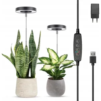 Lampička LED Lampa pro Pěstování Rostlin s Časovačem + Dálkové Ovládání