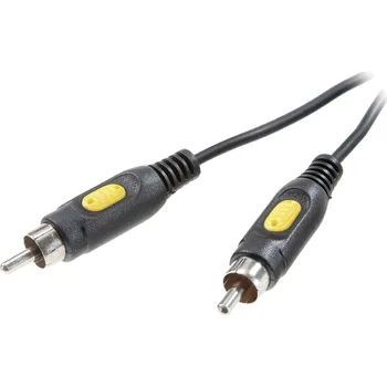 Audio kabel SpeaKa Professional kompozitní cinch video kabel [1x cinch zástrčka - 1x cinch zástrčka] 5.00 m černá
