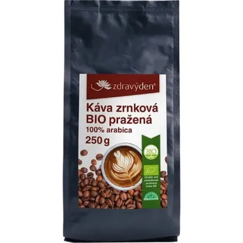 Káva Zdravý den káva zrnková BIO pražená 250g