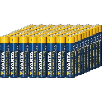 Článková baterie 80x alkalická baterie R-03 LR03 AAA Varta Industrial 4003