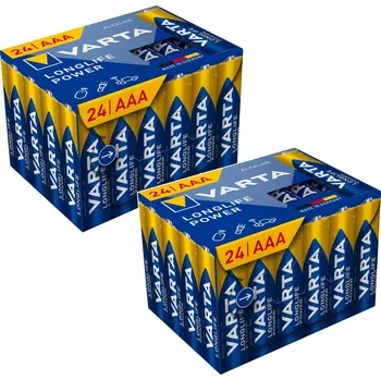 Článková baterie VARTA Longlife Power, 48 AAA, LR03, 1,5V alkalické baterie