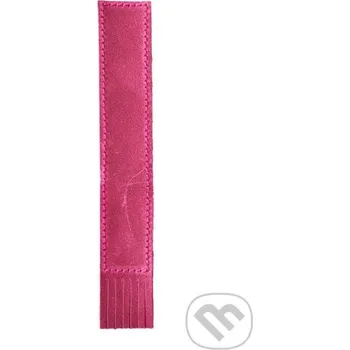 Záložka Kožená záložka se střapci Růžová - Macoli Hand Made Macoli Hand Made